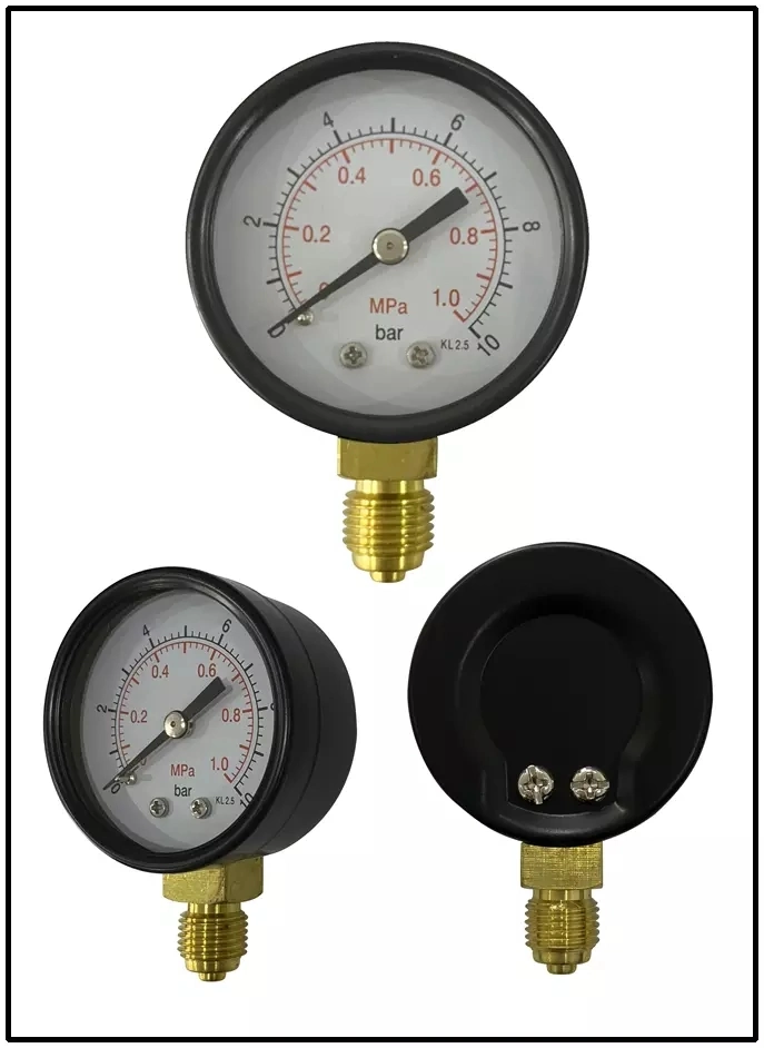 50mm Dry Pressure Gauge Steel Case Hydraulic Pressure Gauge Air Pressure Gauge