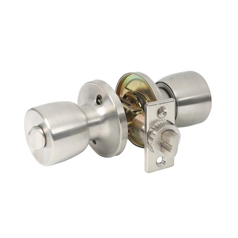 Keyed Entry Door Knob with Lock, Tulip Exterior and Interior Door Handle,