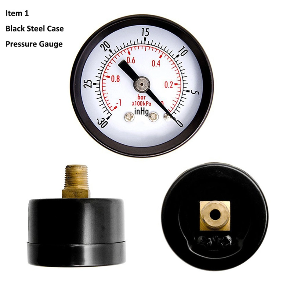 Dry Bourdon Tube Air Pressure Gauge with Chormed Case Hydraulic Gauges Manometers